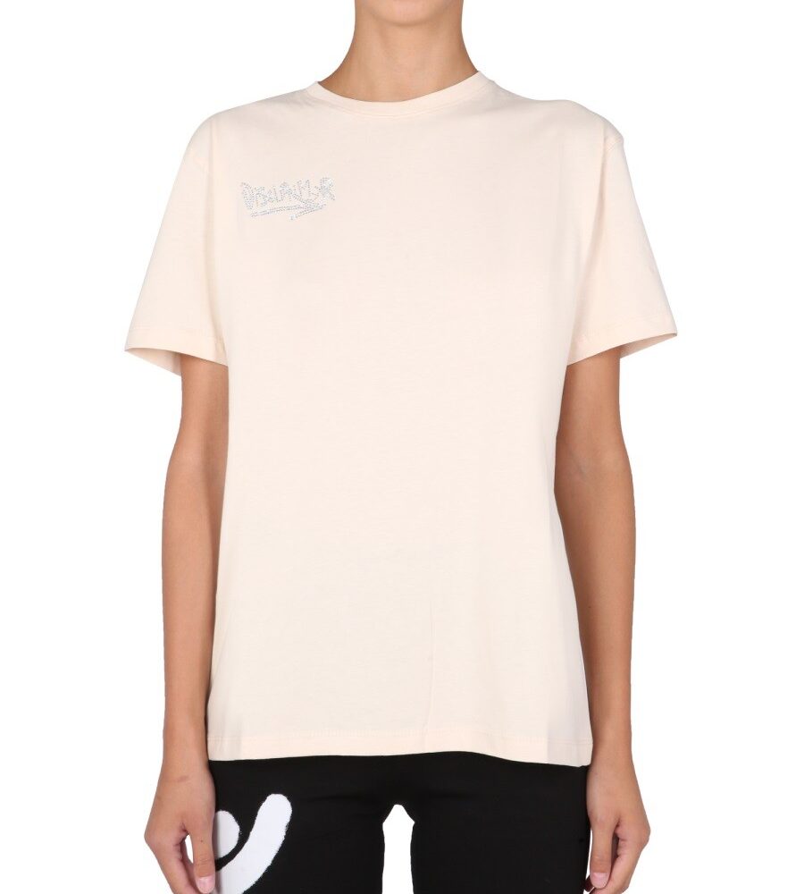 T-SHIRT WITH CRYSTAL LOGO Disclaimer Woman