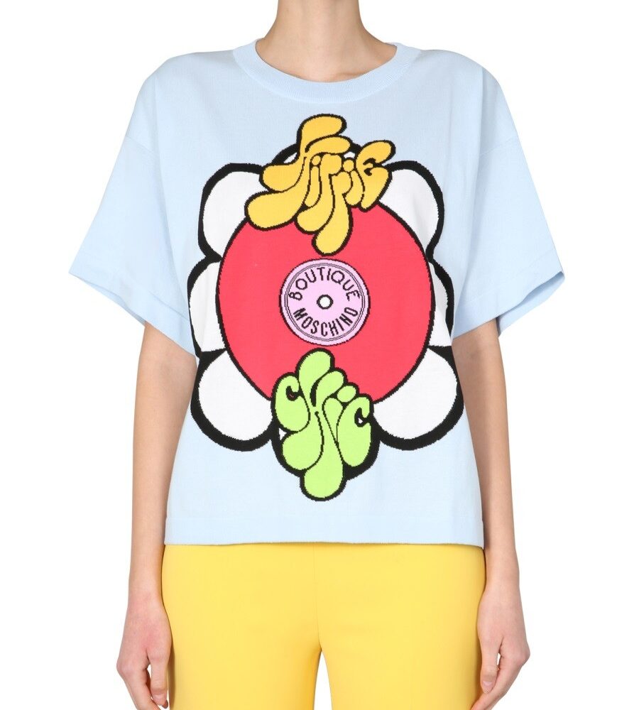 ROUND NECK T-SHIRT Boutique Moschino Woman