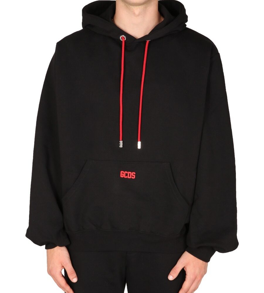 SWEATSHIRT WITH RUBBER LOGO gcds Man