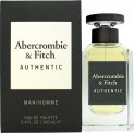 Abercrombie & Fitch Authentic Man Eau de Toilette 100ml Spray