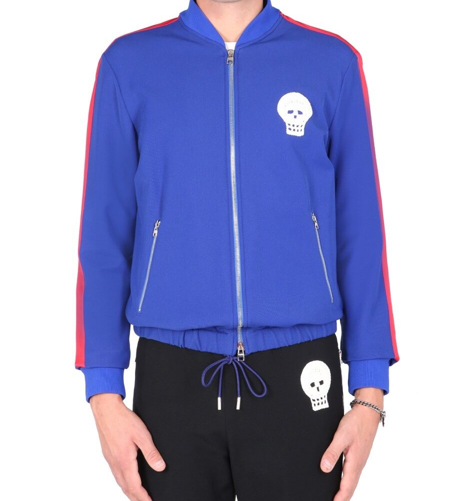 "SKULL" EMBROIDERED SWEATSHIRT Alexander Mcqueen Man