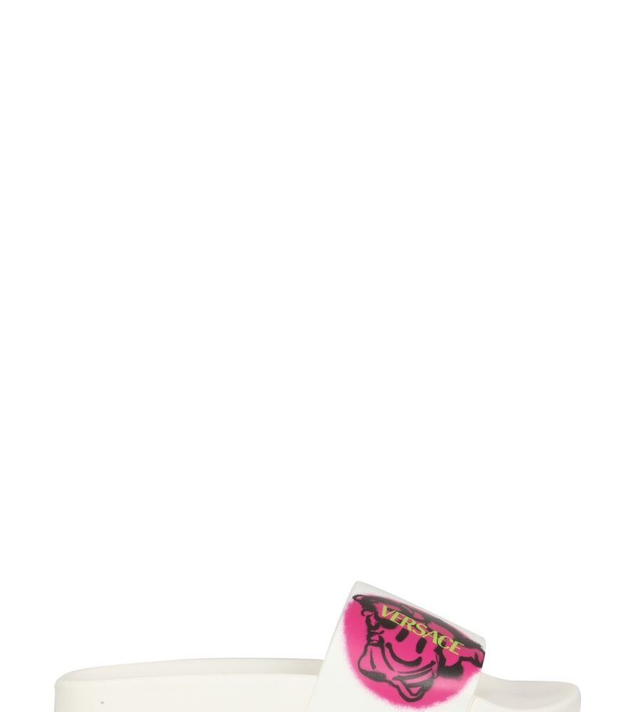 MEDUSA SMILEY SLIDE SANDALS Versace Woman