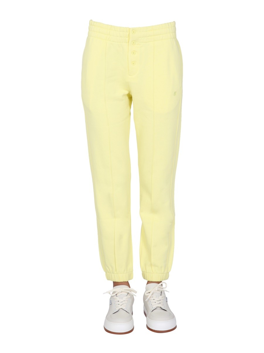 JOGGING PANTS WITH BUTTONS Helmut Lang Woman